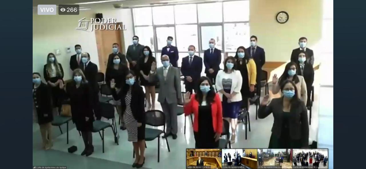 Primer juramento de abogados y abogadas a través de videoconferencia