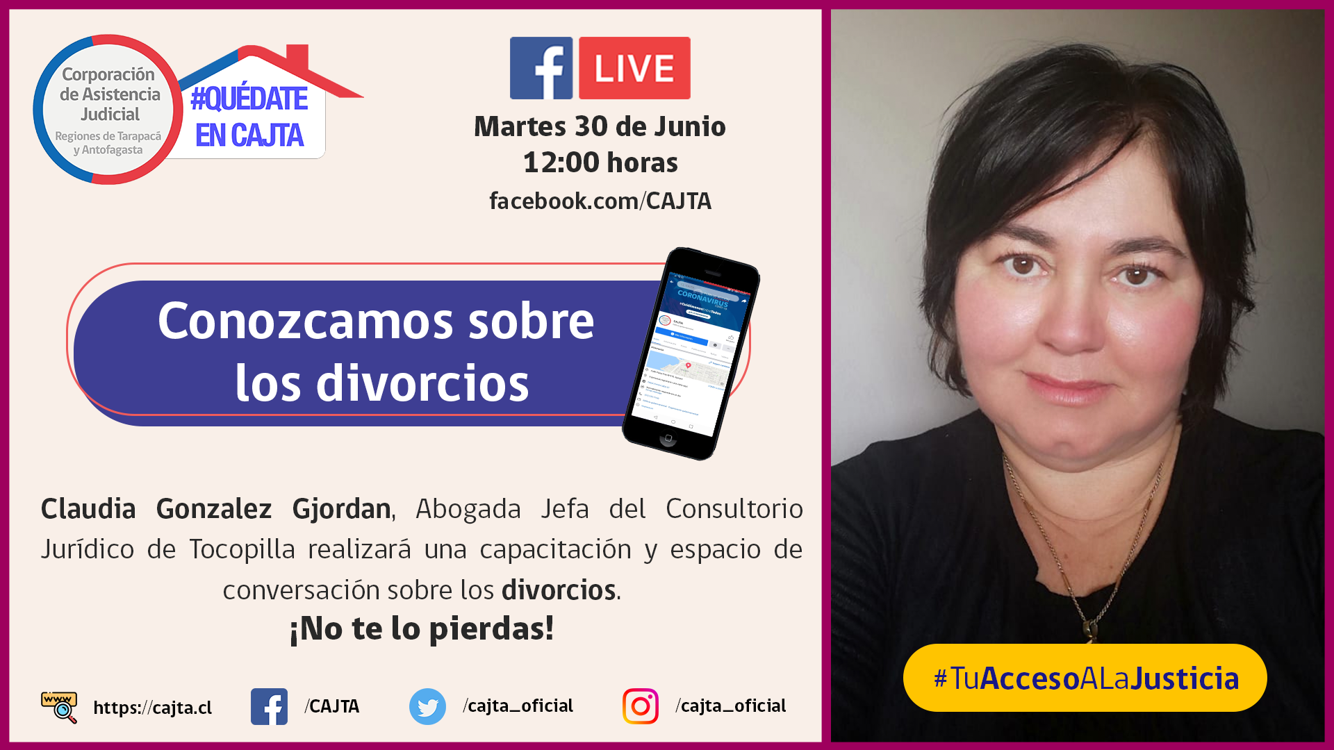 Consultorio Jurídico de Tocopilla realizó capacitación sobre el divorcio