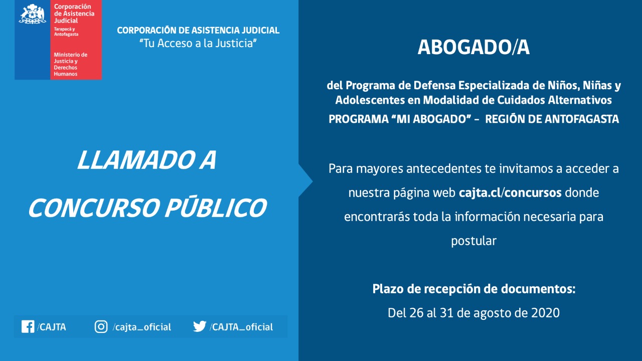Llamado a concurso público
