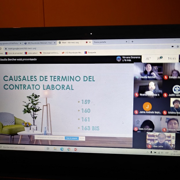 Oficina de Defensa Laboral de Arica y Parinacota expone en ciclo de charlas