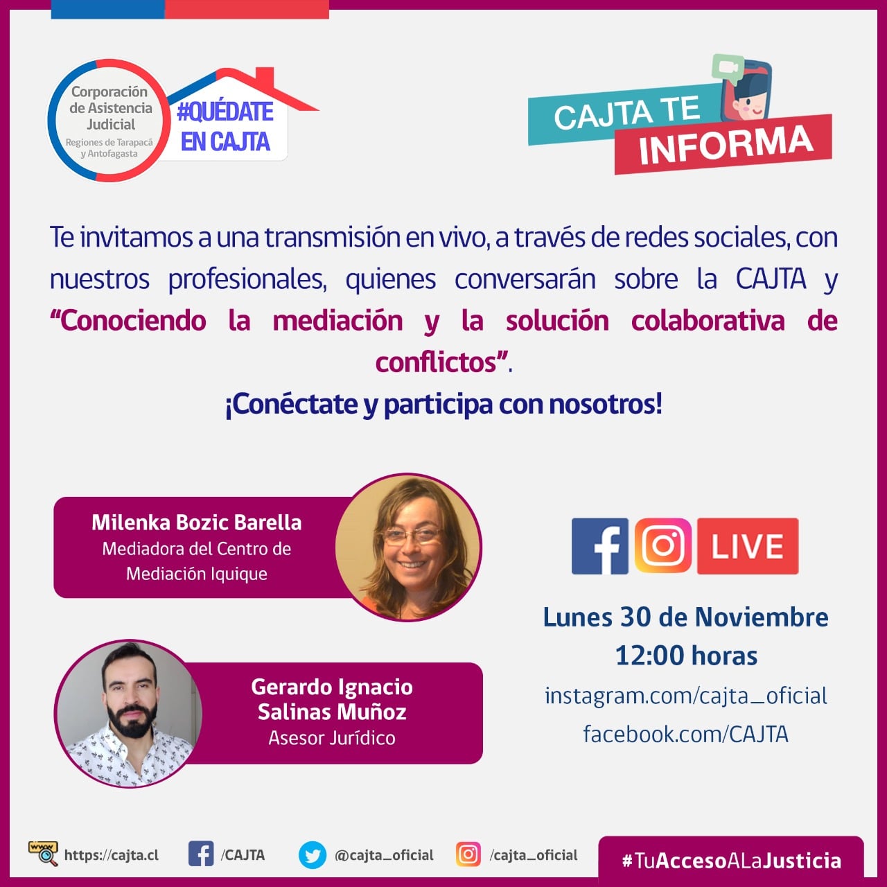 Invitación a Instagram Live