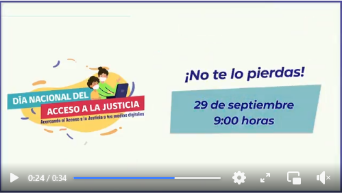 Con nuestro vídeo te invitamos a la Maratón por el Acceso a la Justicia