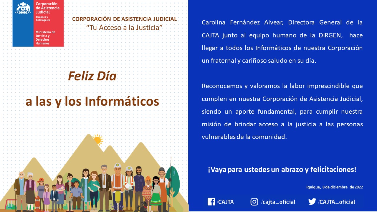Saludos en el Día de las y los INFORMÁTICOS