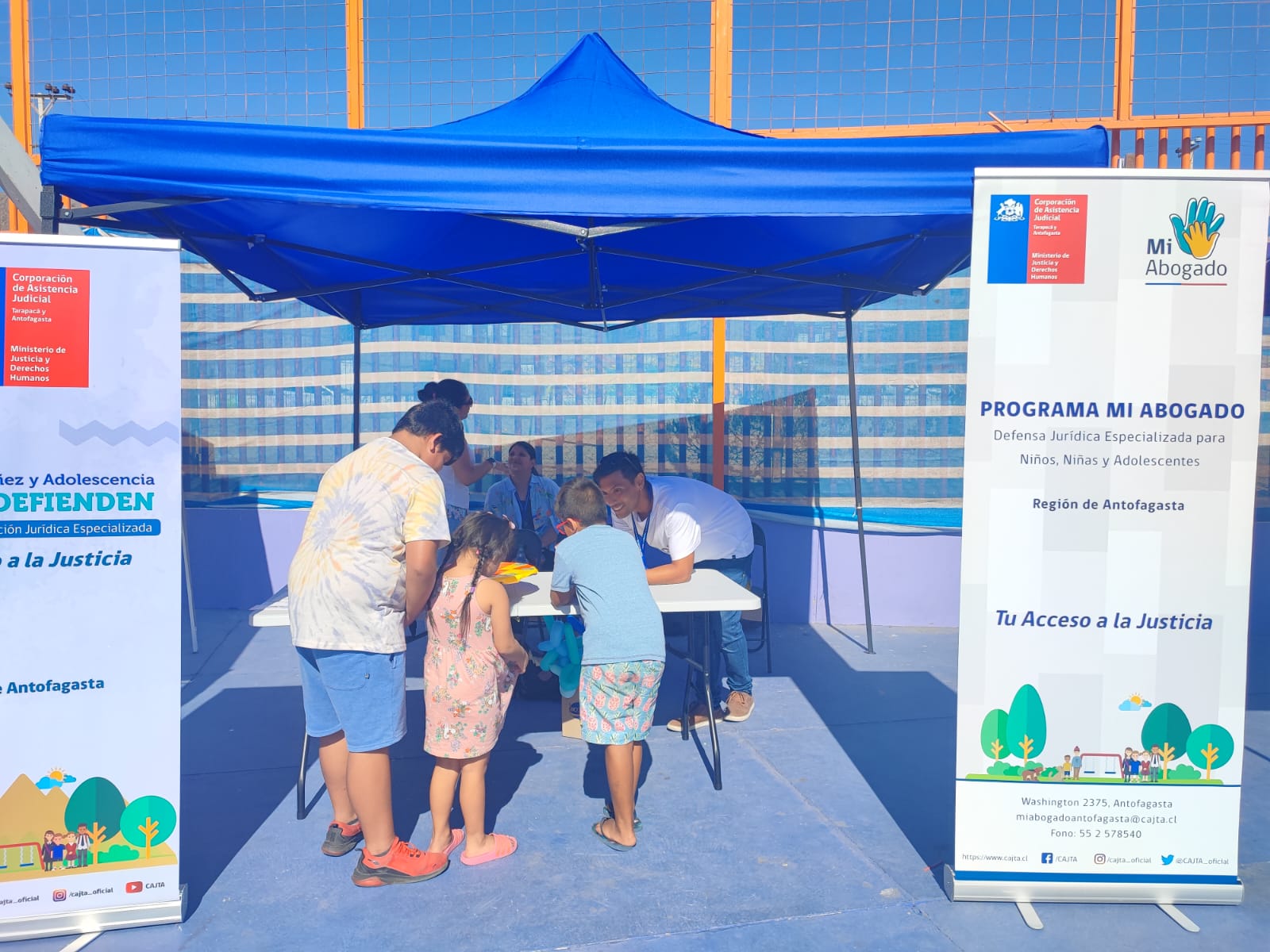 Antofagasta: CAJTA participa en "Plaza Ciudadana para niños, niñas y adolescentes Abriendo Caminos".