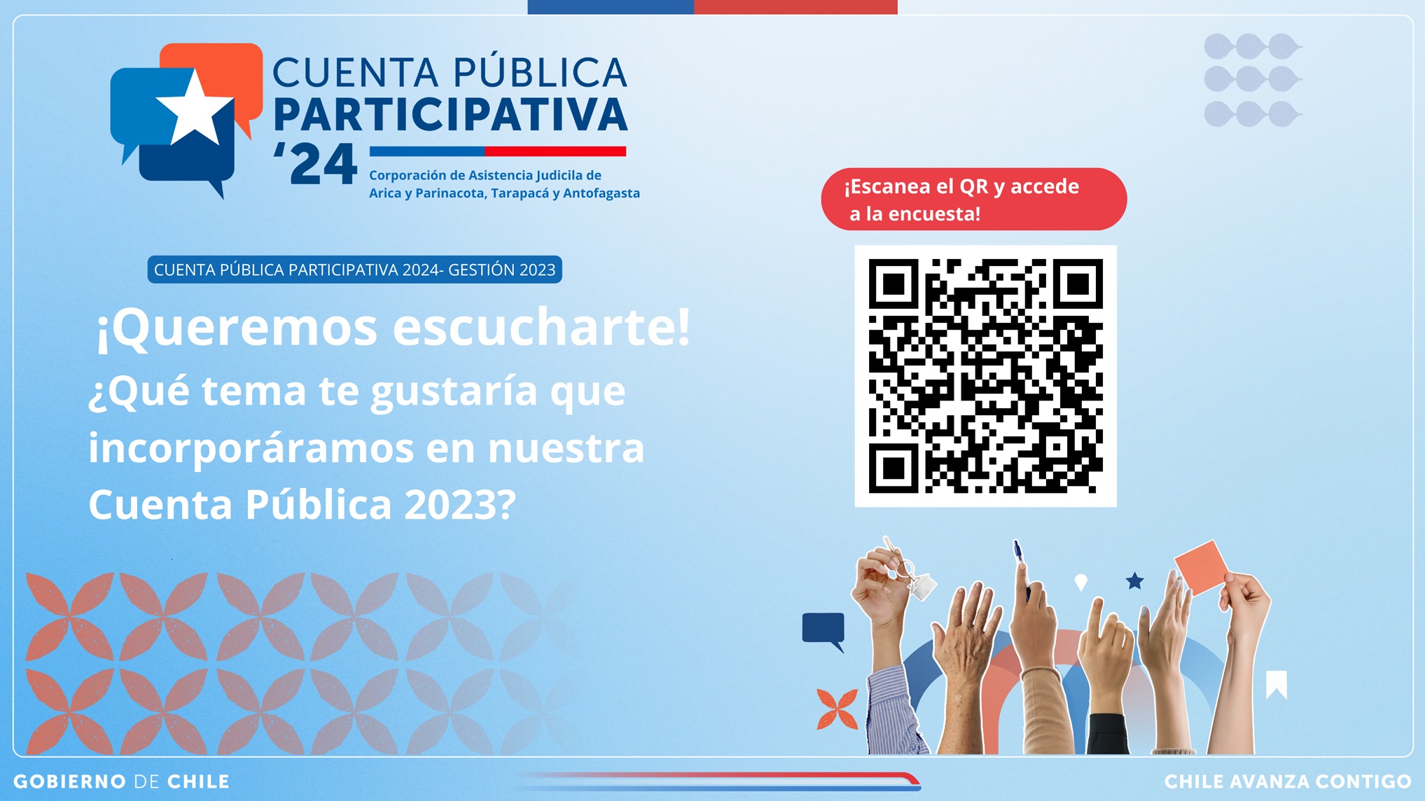 ¡Escanea el código QR y accede a la encuesta de nuestra Cuenta Pública 2023!