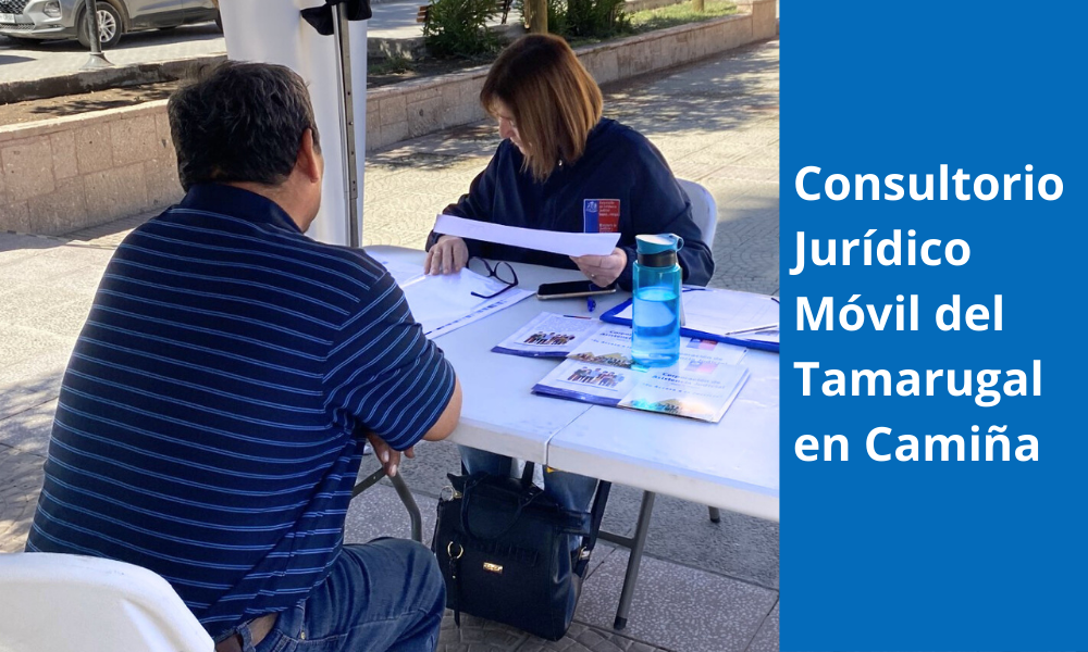 Consultorio Jurídico Móvil del Tamarugal entrega atención a la vecinas y vecinos de la localidad de Camiña