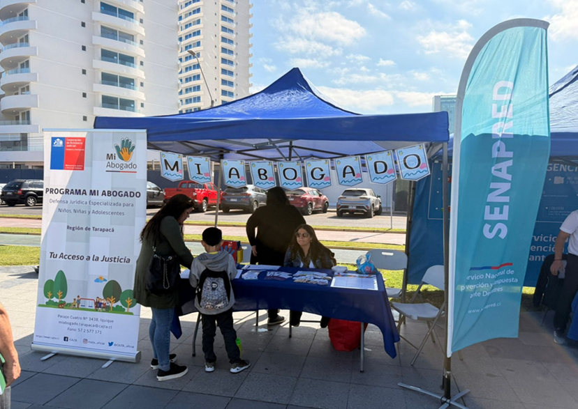 PMA  participa en la  Plaza Ciudadana por el Día de la Niñez en playa Palo Buque en Iquique