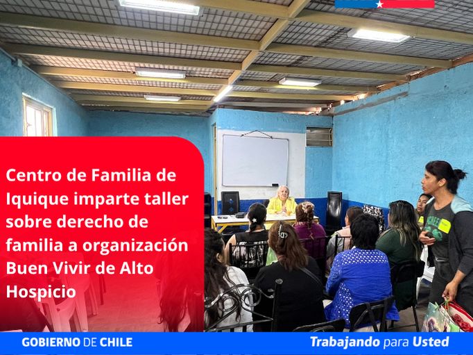Mujeres de Alto Hospicio Participaron en Taller Sobre Derechos de Familia